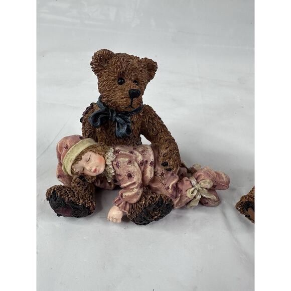 BOYDS Bears & Friends The Simple Bear Dollstone Asleep In Teddys Arms 1997-1998 - Picture 2 of 8